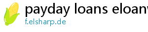 payday loans eloanwarehouse